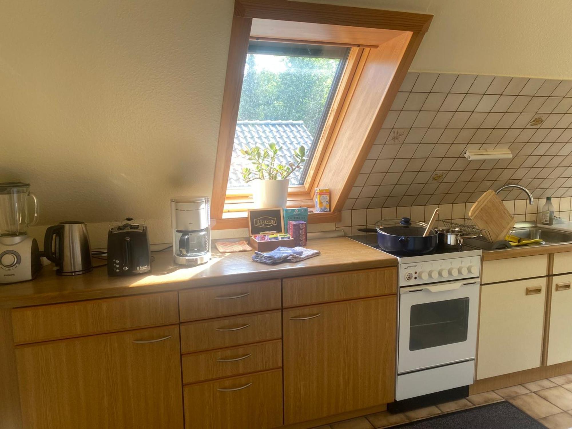 Gartenblick-Oase: Obergeschosswohnung In 함브루크 외부 사진